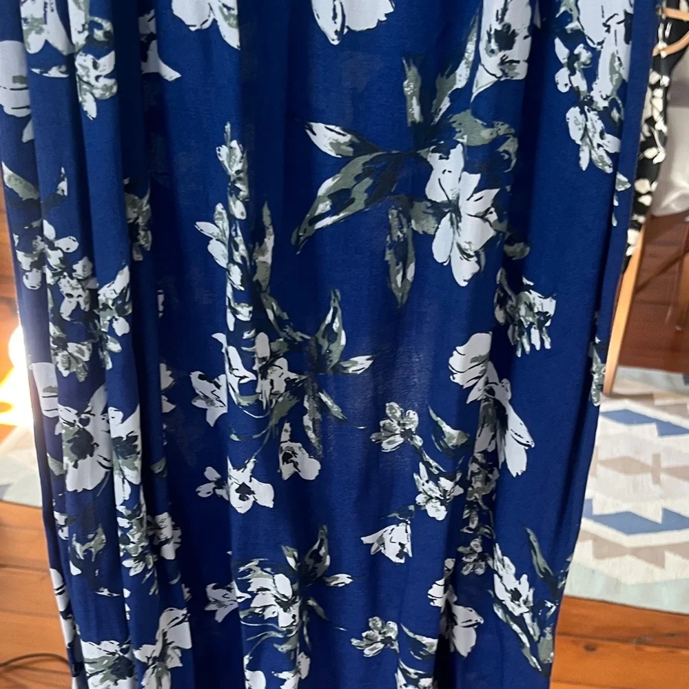 Lucky Brand Floral Blue Maxi Dress - Picture 7 of 8